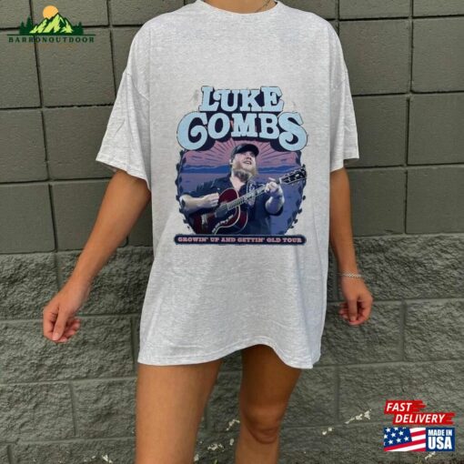 Luke Combs Growing Up And Getting Old 2024 Tour Shirt Fan Country Music Gift Adult Youth Size Swe Classic T-Shirt