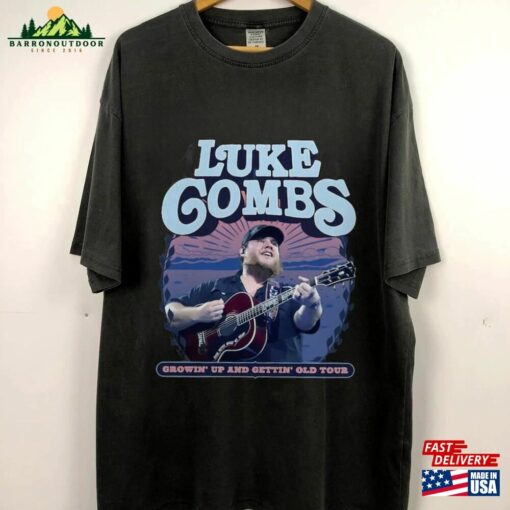 Luke Combs Growing Up And Getting Old 2024 Tour Shirt Fan Country Music Gift Adult Youth Size Swe Classic T-Shirt