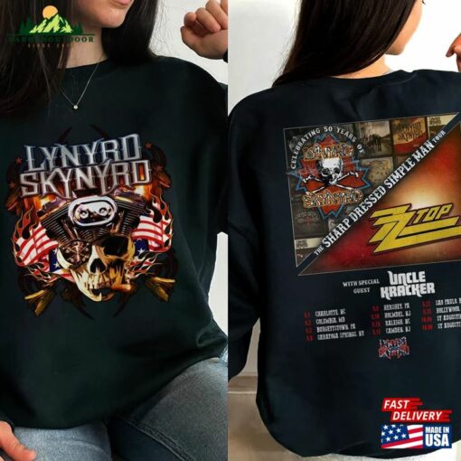 Lynyrd Skynyrd Tour 2023 Shirt The Sharp Dressed Simple Man Classic Tee Hoodie