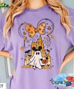 Magic Kingdom Halloween Shirt Disney Watercolor Castle Mickey Ghost Classic Unisex Magic Kingdom Halloween Shirt Disney Watercolor Castle Mickey Ghost Classic Unisex