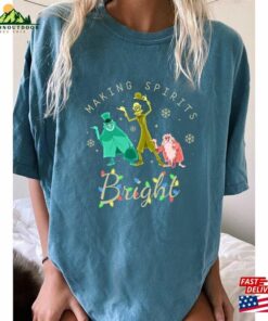 Making Spirits Bright Haunted Mansion Shirt The Hitchhiking Ghosts Christmas Shirts Sweatshirt Unisex