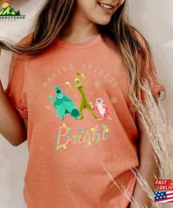 Making Spirits Bright Haunted Mansion Shirt The Hitchhiking Ghosts Christmas Shirts Sweatshirt Unisex 3