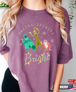 Making Spirits Bright Haunted Mansion Shirt The Hitchhiking Ghosts Christmas Shirts Sweatshirt Unisex 4