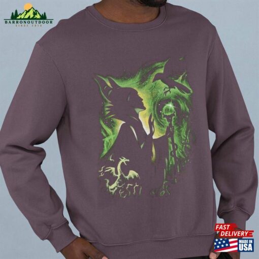 Maleficent Halloween Shirt Sleeping Beauty Villain Unisex Hoodie