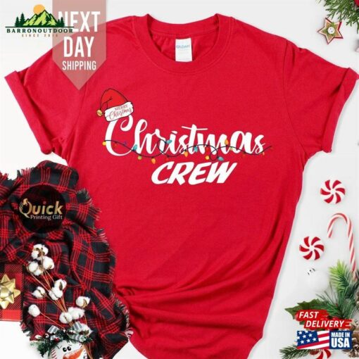 Matching Family Christmas T-Shirts 2023 Daddy Mummy Baby Outfit Crew Squad T-Shirt Women Men Unisex Sweatshirt