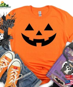 Matching Family Halloween Pumpkin Face Shirts Funny T Shirt Tops 2023 Party Costume Classic Sweatshirt 3