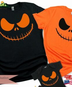 Matching Family Halloween Pumpkin Shirts Funny Face T-Shirt Tops 2023 Party Costume Unisex Matching Family Halloween Pumpkin Shirts Funny Face T-Shirt Tops 2023 Party Costume Unisex