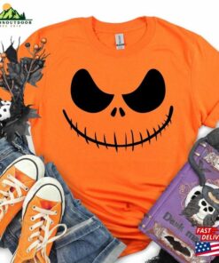 Matching Family Halloween Pumpkin Shirts Funny Face T-Shirt Tops 2023 Party Costume Unisex