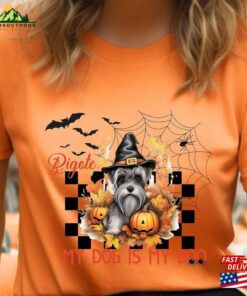 Matching Halloween Dog Shirt Cute Schnauzert-Shirt For Customized Name Shirts Classic Unisex