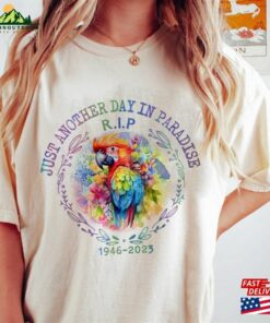 Memorial Rip Jimmy Buffett Shirt With Parrot Fan Gift Parrothead Island T Shirt Sweatshirt Hoodie 3
