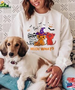 Meow What Shirt Cat Lover Halloween T-Shirt Hoodie Sweatshirt Meow What Shirt Cat Lover Halloween T-Shirt Hoodie Sweatshirt