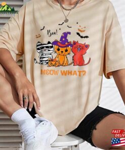 Meow What Shirt Cat Lover Halloween T-Shirt Hoodie Sweatshirt 2 Meow What Shirt Cat Lover Halloween T Shirt Hoodie Sweatshirt 3