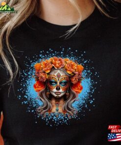 Mexican Catrina T-Shirt Day Of The Dead Dia De Los Muertos Shirt Classic