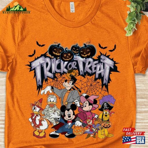 Mickey And Friends Disney Halloween Shirt Trick Or Treat Not So Scary Party 2023 Sweatshirt T-Shirt