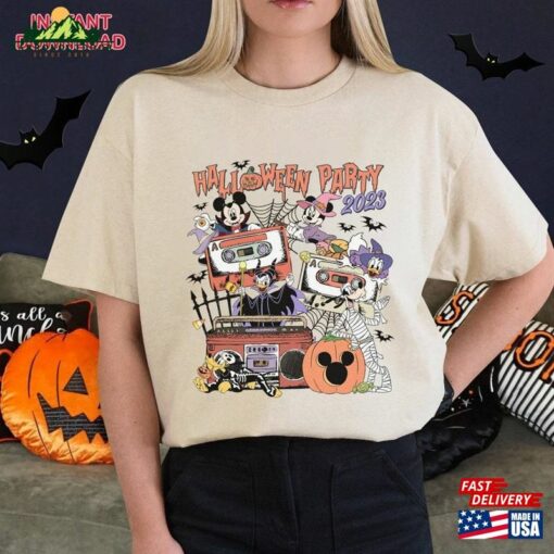 Mickey And Friends Halloween Party 2023 Png Minnie Hoodie Sweatshirt