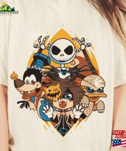 Mickey And Friends Halloween Shirt Jack Skellington Disney Family Matching Classic Sweatshirt