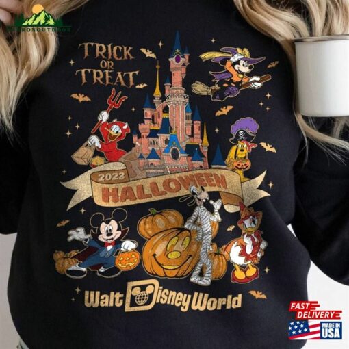 Mickey And Friends Horror Halloween Shirt’s Not So Scary 2023 Costumes Magic Kingdom Spooky Season Unisex Classic