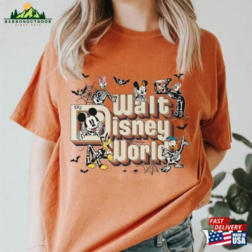 Mickey And Friends Pluto Goofy Walt Disney World Team Costume Skeleton Comfort Colors Halloween T-Shirt Sweatshirt Classic