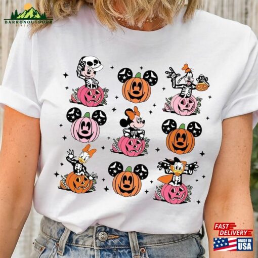 Mickey And Friends Pumpkins Head Shirt Spooky Season Halloween Disney Hoodie Sweatshirt