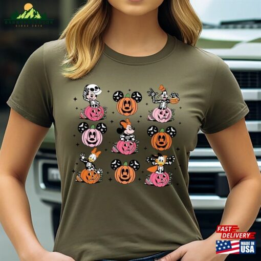 Mickey And Friends Pumpkins Head Shirt Spooky Season Halloween Disney Hoodie Sweatshirt