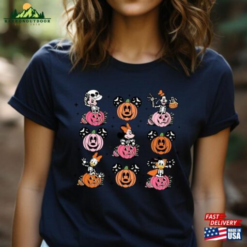 Mickey And Friends Pumpkins Head Shirt Spooky Season Halloween Disney Hoodie Sweatshirt