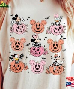 Mickey And Friends Skeleton Disney Halloween Pumpkin Shirt’s Not So Scary Party 2023 T-Shirt Sweatshirt