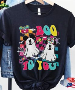 Mickey And Minnie Checkerboard Boo To You Shirt Disney Halloween Tee T-Shirt Classic 2 Mickey And Minnie Checkerboard Boo To You Shirt Disney Halloween Tee T Shirt Classic 3
