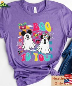 Mickey And Minnie Checkerboard Boo To You Shirt Disney Halloween Tee T-Shirt Classic 3 Mickey And Minnie Checkerboard Boo To You Shirt Disney Halloween Tee T Shirt Classic 4