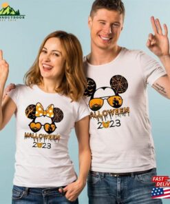 Mickey And Minnie Disney Halloween Shirt Party 2023 Unisex T-Shirt Mickey And Minnie Disney Halloween Shirt Party 2023 Unisex T-Shirt