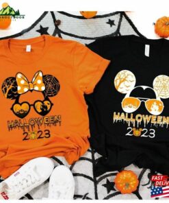 Mickey And Minnie Disney Halloween Shirt Party 2023 Unisex T-Shirt
