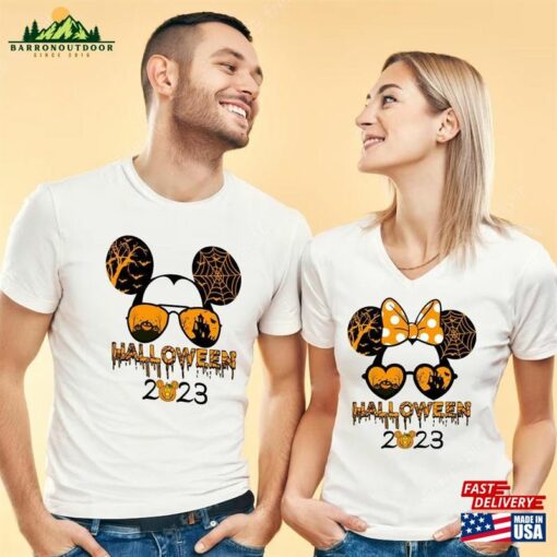 Mickey And Minnie Disney Halloween Shirt Party 2023 Unisex T-Shirt