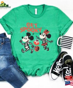 Mickey And Minnie Halloween Skeleton Costumes Get Spooky Shirt Disney T-Shirts Holiday Tees Unisex T-Shirt 2 Mickey And Minnie Halloween Skeleton Costumes Get Spooky Shirt Disney T Shirts Holiday Tees Unisex T Shirt 3