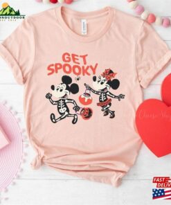 Mickey And Minnie Halloween Skeleton Costumes Get Spooky Shirt Disney T-Shirts Holiday Tees Unisex T-Shirt 3 Mickey And Minnie Halloween Skeleton Costumes Get Spooky Shirt Disney T Shirts Holiday Tees Unisex T Shirt 4