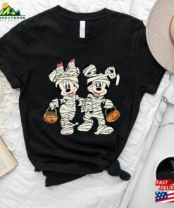 Mickey And Minnie Mummy Halloween Shirt Disney Pumpkin Classic Hoodie 3