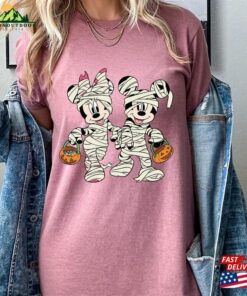 Mickey And Minnie Mummy Halloween Shirt Disney Pumpkin Classic Hoodie 4