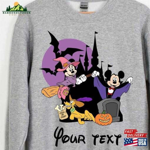 Mickey And Minnie Shirt Custom Disney Halloween 2023 Costum Classic T-Shirt