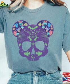 Mickey And Minnie The Haunted Mansion Skull Couple Shirt Disney Halloween Matching T-Shirt Hoodie Sweatshirt 2 Mickey And Minnie The Haunted Mansion Skull Couple Shirt Disney Halloween Matching T Shirt Hoodie Sweatshirt 3