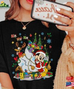 Mickey And Pluto Costume Santa Reindeer T-Shirt Classic Unisex 3 Mickey And Pluto Costume Santa Reindeer T Shirt Classic Unisex 4