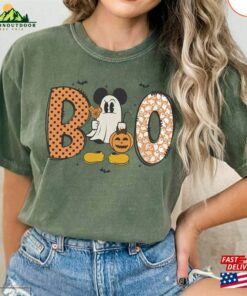Mickey Boo Spooky Season Comfort Colors® Shirt Ghost Halloween Sweatshirt Vintage Disney Unisex Hoodie