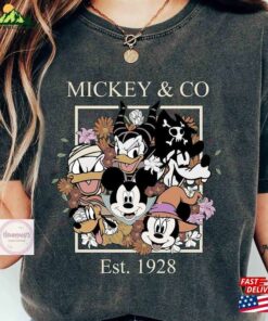 Mickey Disney Comfort Shirt Retro And Co Est 1928 Halloween Vintage Hoodie Sweatshirt