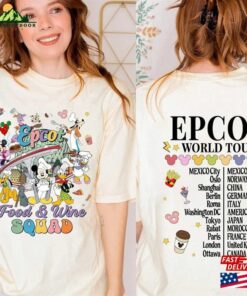 Mickey Friends Figment Remy Epcot Food And Wine Squad Shirt World Tour Sweatshirt Classic