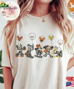 Mickey Friends Skeleton Halloween Shirt Disney Costume T-Shirt Hoodie