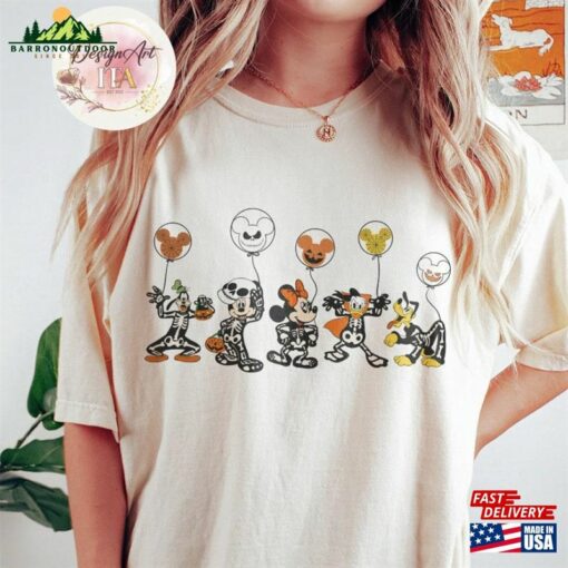 Mickey Friends Skeleton Halloween Shirt Disney Costume T-Shirt Hoodie