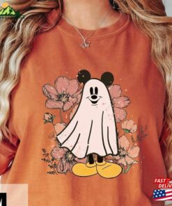 Mickey Ghost Floral Halloween Comfort Colors® Shirt Trick Or Treat Party Classic Hoodie Mickey Ghost Floral Halloween Comfort Colors® Shirt Trick Or Treat Party Classic Hoodie