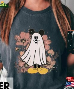 Mickey Ghost Floral Halloween Comfort Colors® Shirt Trick Or Treat Party Classic Hoodie