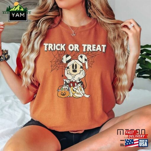 Mickey Ghost Halloween Comfort Color Shirt Mummy Spooky Season T-Shirt Classic