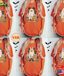 Mickey Ghost Halloween Comfort Color Shirt Retro Spooky Season Character Hoodie Classic