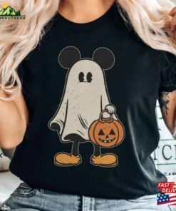 Mickey Ghost Halloween Comfort Color Shirt Retro Spooky Season Classic Hoodie 3