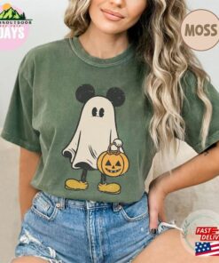 Mickey Ghost Halloween Comfort Color Shirt Retro Spooky Season Classic Sweatshirt