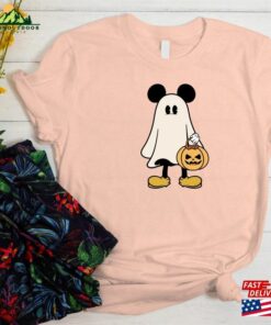 Mickey Ghost Halloween Comfort Color Shirt Retro Spooky Season Unisex Hoodie